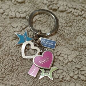 Coach Multicolor Keychain with Charms